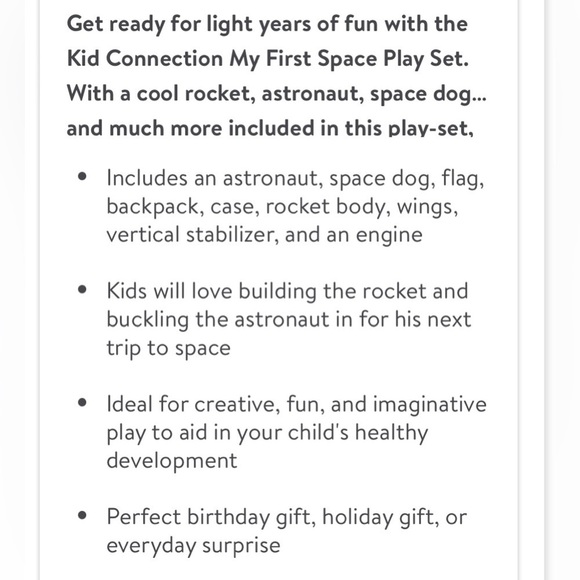 ๐ New Kid Connection 10-Piece My First Space Shuttle Play Set - Picture 3 of 8